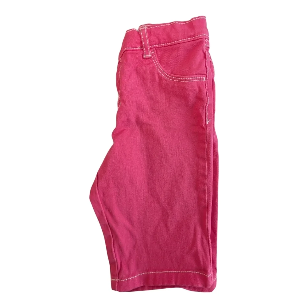 Carter's Girls Bright Pink Pants with Contrast Stitching Cotton Size 6/6X